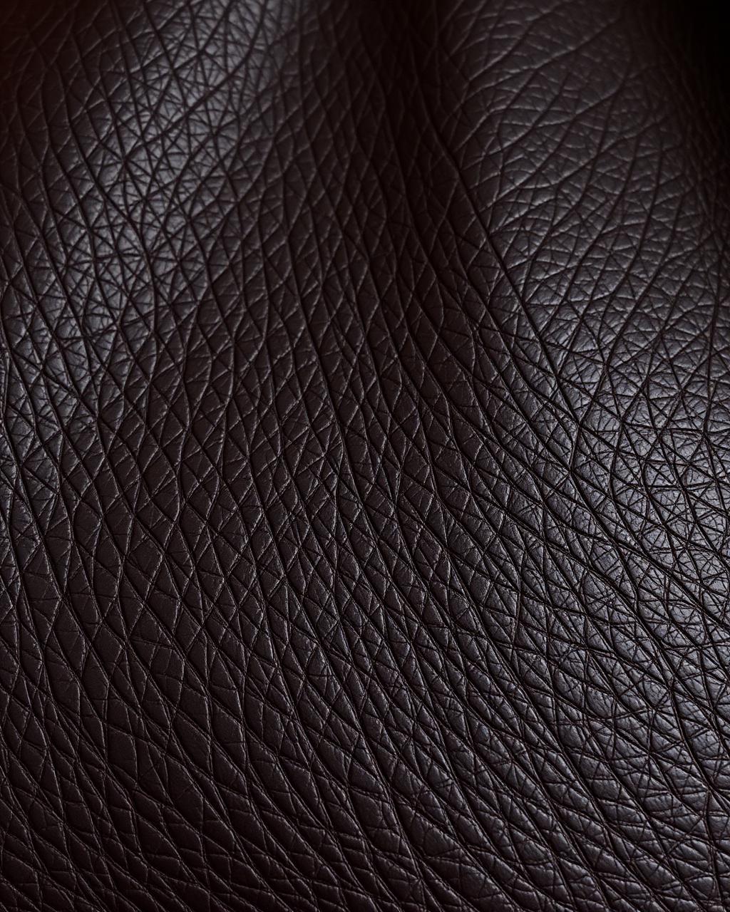 Saddle Leather architectural film finish sample